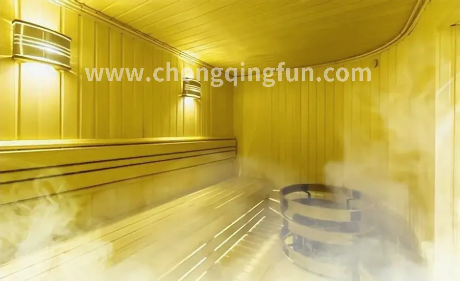 桑拿房里的蒸汽